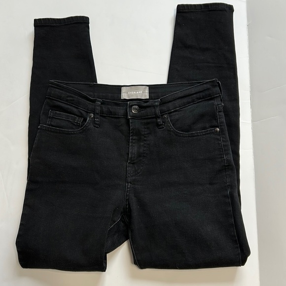 EVERLANE Black The Way High Skinny Jean Sz 28 - Picture 5 of 13